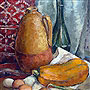 Агафонова Лилия. Натюрморт с кабачком. 2008 г.